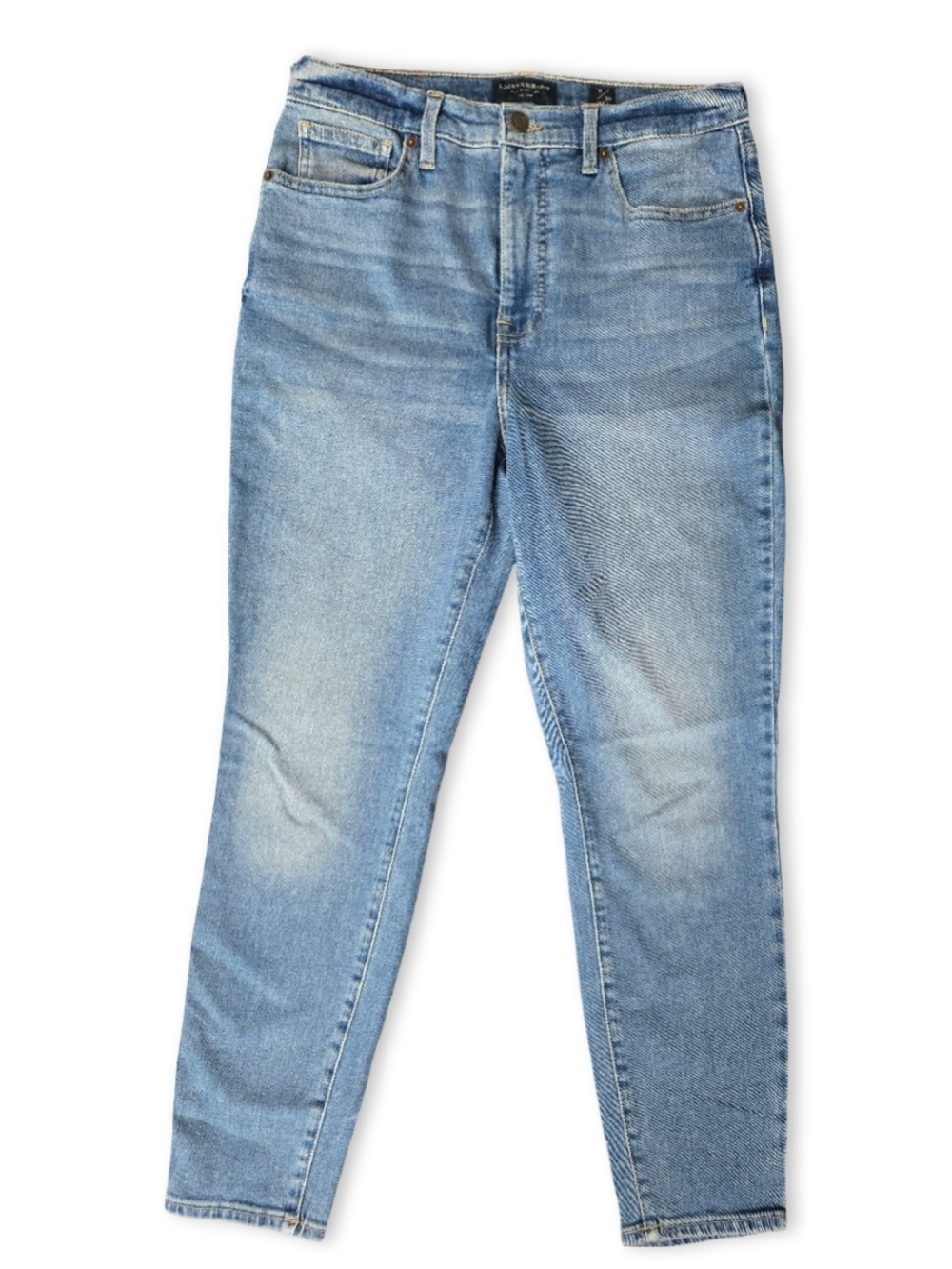 Lucky Brand High Rise Skinny Bridgette Blue Cropped Ankle Jeans